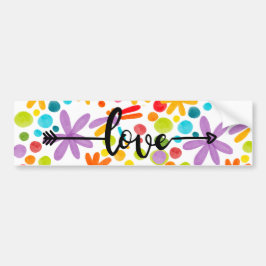 Liebe Farbige Blume Design Sticker Autoaufkleber