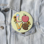 Liebe - Farbiges Lehrerdesign mit Apple & Stift Button (Beispiel)