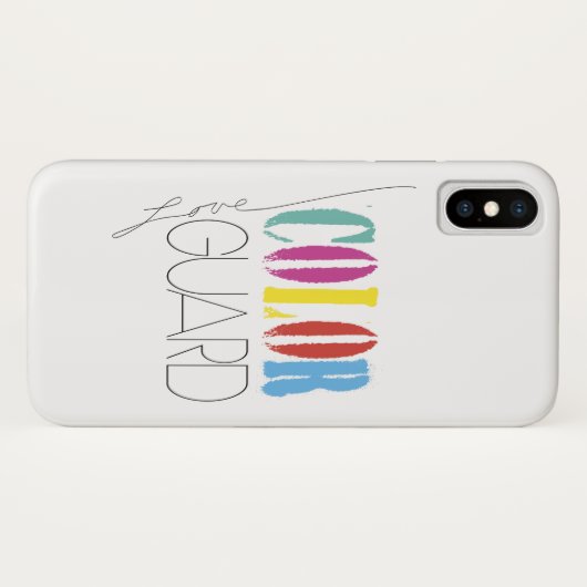 Liebe-Farbschutz Case-Mate iPhone Hülle (Rückseite (Horizontal))