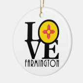 LIEBE Farmington New Mexico Keramik Ornament (Links)