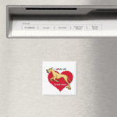 Liebe Fawn Great Dane Magnet (In Situ (Geschirrspüler))