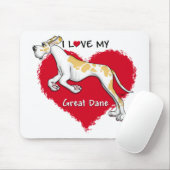 Liebe Fawnequin Great Dane UC Mousepad (Mit Mouse)