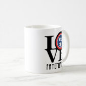 LIEBE Fayetteville Tennessee Kaffeetasse (VorderseiteRechts)