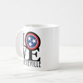 LIEBE Fayetteville Tennessee Kaffeetasse (Vorderseite Links)