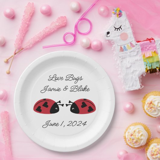 Liebe-Fehler, Personalisieren Pappteller (Party)