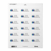 Liebe-Fehleradresse-Label Adressaufkleber (Vorne)