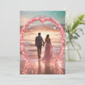 "Liebe feiern: Elegante Verlobung Card" Einladung (Stehend Vorderseite)