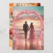 "Liebe feiern: Elegante Verlobung Card" Einladung (Vorne/Hinten)