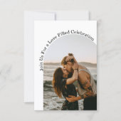 Liebe feiern, Foto-Hochzeit Einladung (Vorderseite)