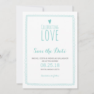 Liebe feiern   Hochzeit Einladung