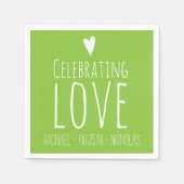 Liebe feiern | Hochzeit Serviette (Vorderseite)
