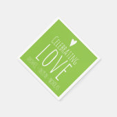 Liebe feiern | Hochzeit Serviette (Ecke)