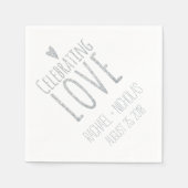 Liebe feiern | Hochzeit Serviette (Vorderseite)