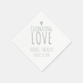 Liebe feiern | Hochzeit Serviette (Ecke)