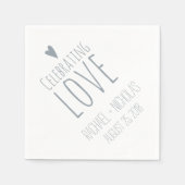 Liebe feiern | Hochzeit Serviette (Vorderseite)