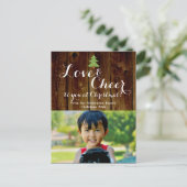 Liebe/Feiertage Weihnachten Foto Postkarte (Stehend Vorderseite)