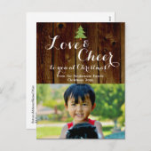 Liebe/Feiertage Weihnachten Foto Postkarte (Vorne/Hinten)