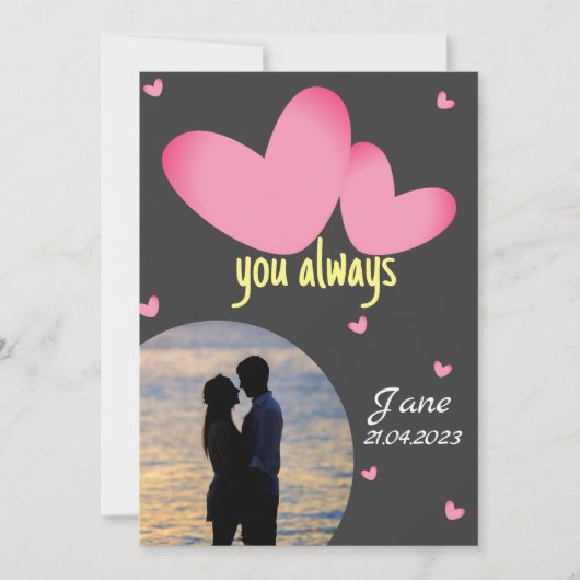 Liebe Feiertagskarte (Vorderseite)