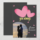 Liebe Feiertagskarte (Vorne/Hinten)