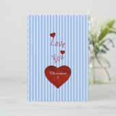 Liebe Feiertagskarte (Stehend Vorderseite)