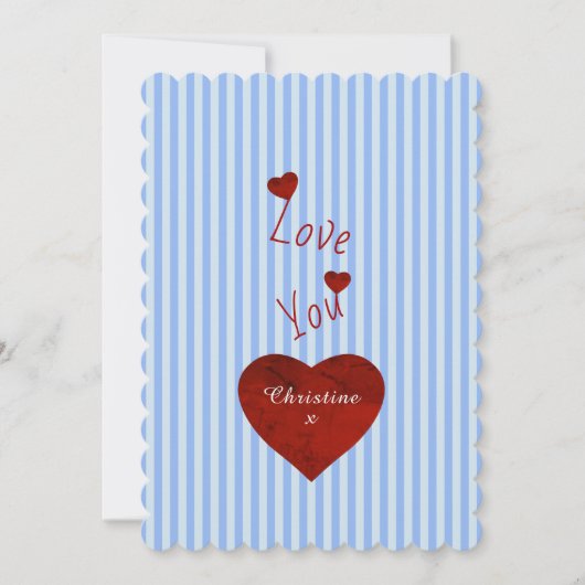 Liebe Feiertagskarte (Vorderseite)