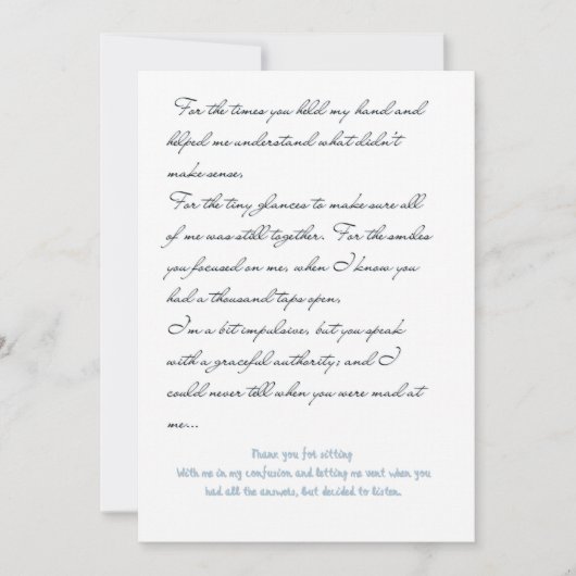 Liebe Feiertagskarte (Vorderseite)