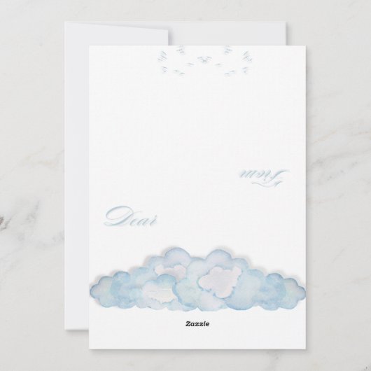 Liebe Feiertagskarte (Rückseite)