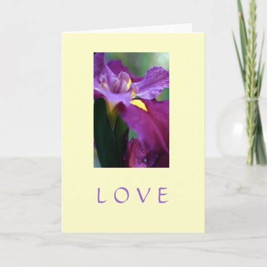 "Liebe" Feiertagskarte (Vorderseite)