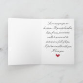 Liebe Feiertagskarte (Innenseite)