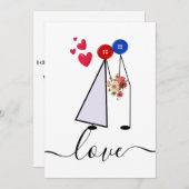 Liebe Feiertagskarte (Vorne/Hinten)