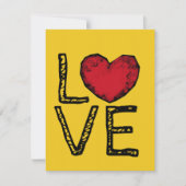 Liebe Feiertagskarte (Vorderseite)