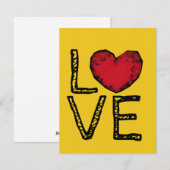 Liebe Feiertagskarte (Vorne/Hinten)