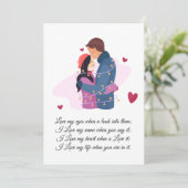 Liebe Feiertagskarte (Stehend Vorderseite)