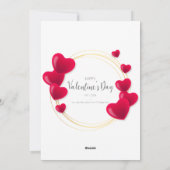 Liebe Feiertagskarte (Rückseite)