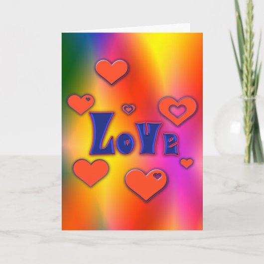 Liebe Feiertagskarte (Vorderseite)