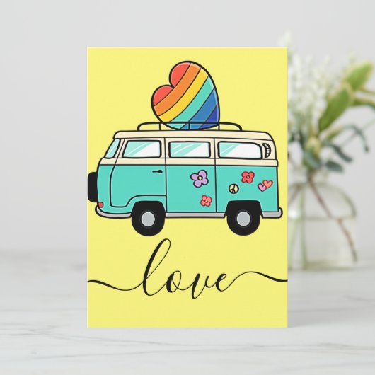 Liebe Feiertagskarte (Stehend Vorderseite)