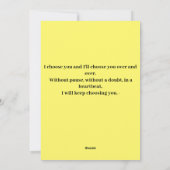 Liebe Feiertagskarte (Rückseite)