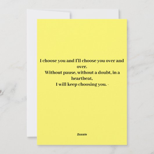 Liebe Feiertagskarte (Rückseite)