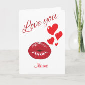 Liebe Feiertagskarte (Vorderseite)