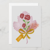 Liebe Feiertagskarte (Vorne/Hinten)