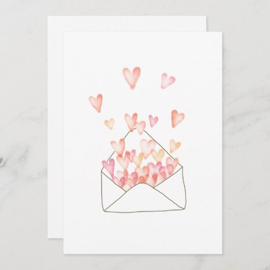 Liebe Feiertagskarte (Vorne/Hinten)