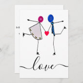 Liebe Feiertagskarte (Vorne/Hinten)