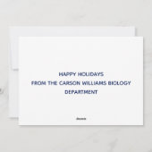 Liebe Feiertagskarte (Rückseite)