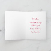 Liebe Feiertagskarte (Innenseite)