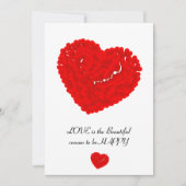 Liebe Feiertagskarte (Vorderseite)