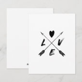 Liebe Feiertagskarte (Vorne/Hinten)