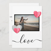 Liebe Feiertagskarte (Vorne/Hinten)