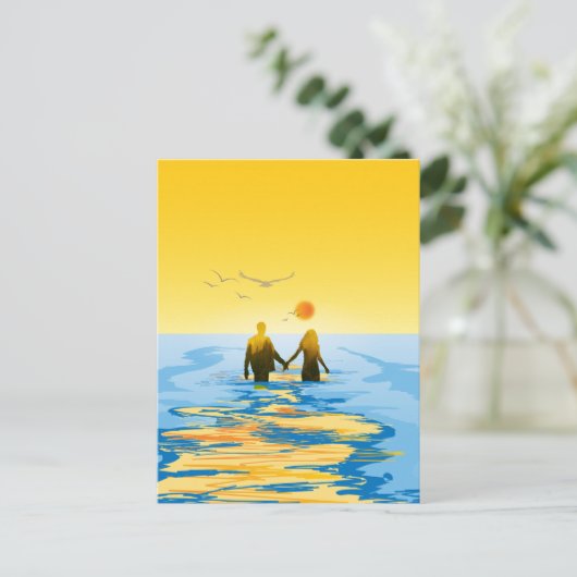 Liebe Feiertagspostkarte (Stehend Vorderseite)