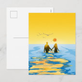 Liebe Feiertagspostkarte (Vorne/Hinten)