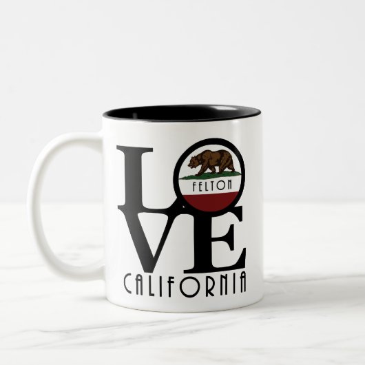 LIEBE Felton California 11oz Zweifarbige Tasse (Links)